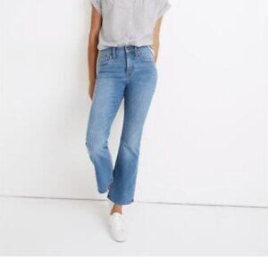 Madewell cali demi boot jeans blue 25 flare cropped
